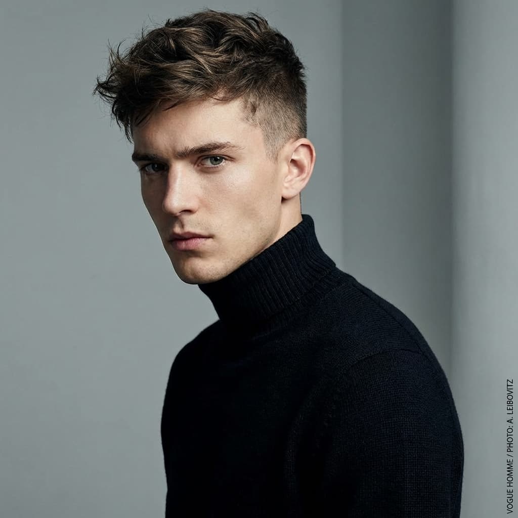 Modern classic haircut portrait
